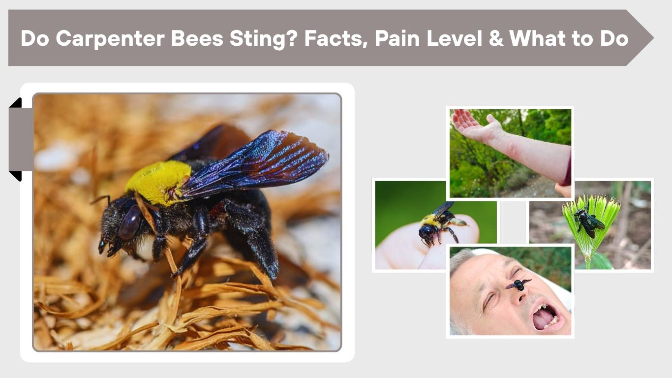 Do Carpenter Bees Sting? Facts, Pain Level & What to Do
