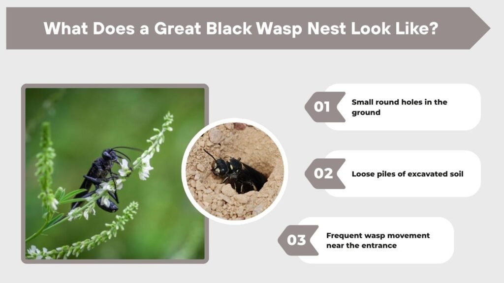 What Does a Great Black Wasp Nest Look Like?