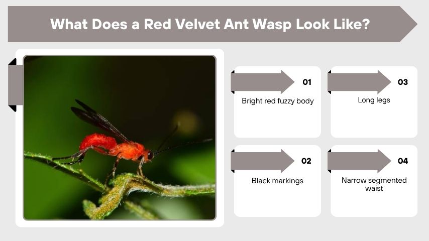 What Does a Red Velvet Ant Wasp Look Like?