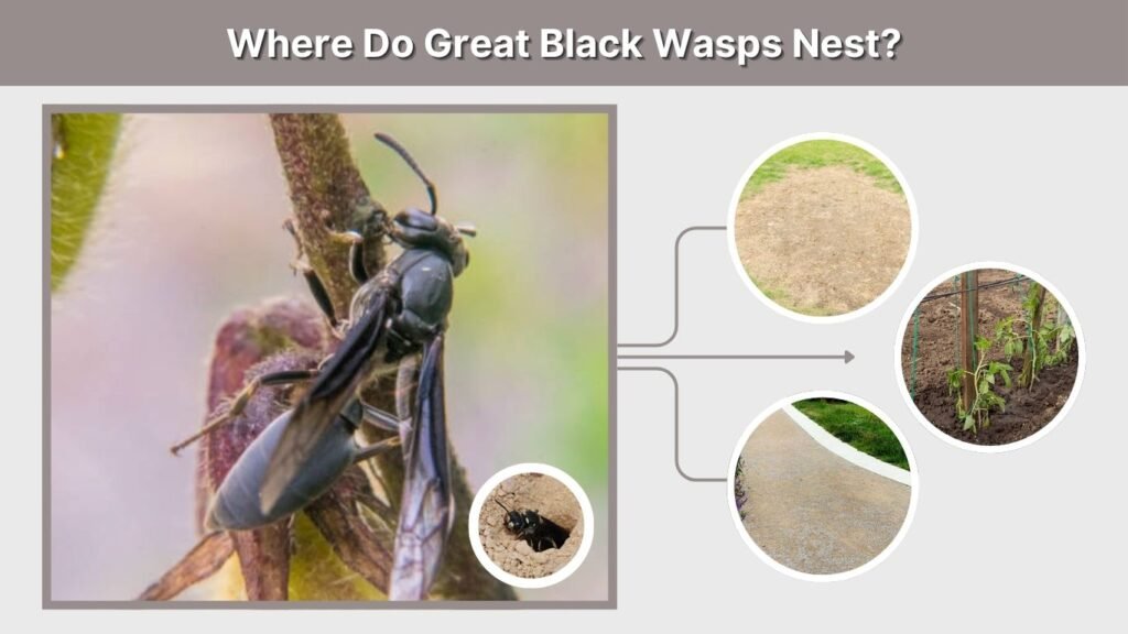 Where Do Great Black Wasps Nest?