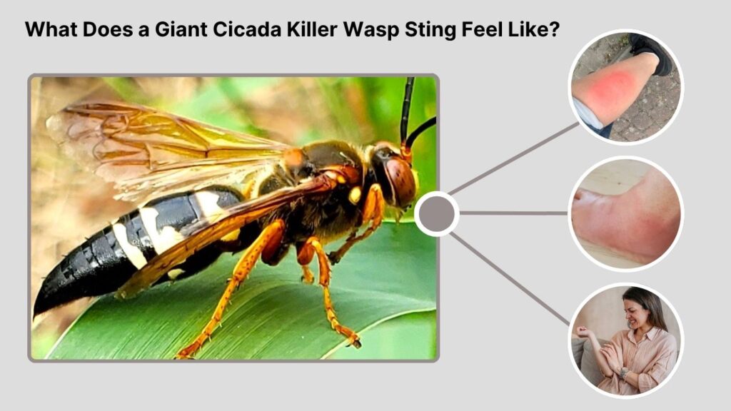 What Does a Giant Cicada Killer Wasp Sting Feel Like?