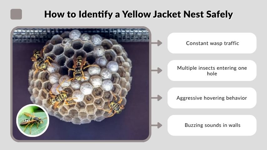 How to Identify a Yellow Jacket Nest Safely