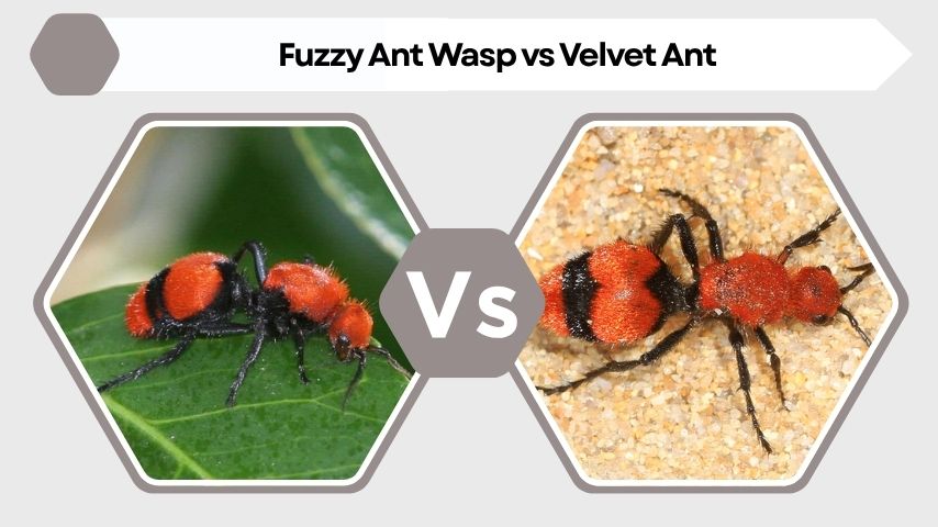 Fuzzy Ant Wasp vs Velvet Ant