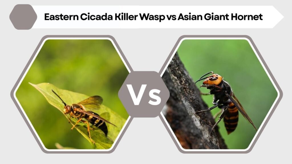 Eastern Cicada Killer Wasp vs Asian Giant Hornet