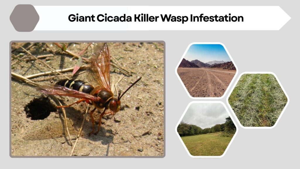 Giant Cicada Killer Wasp Infestation