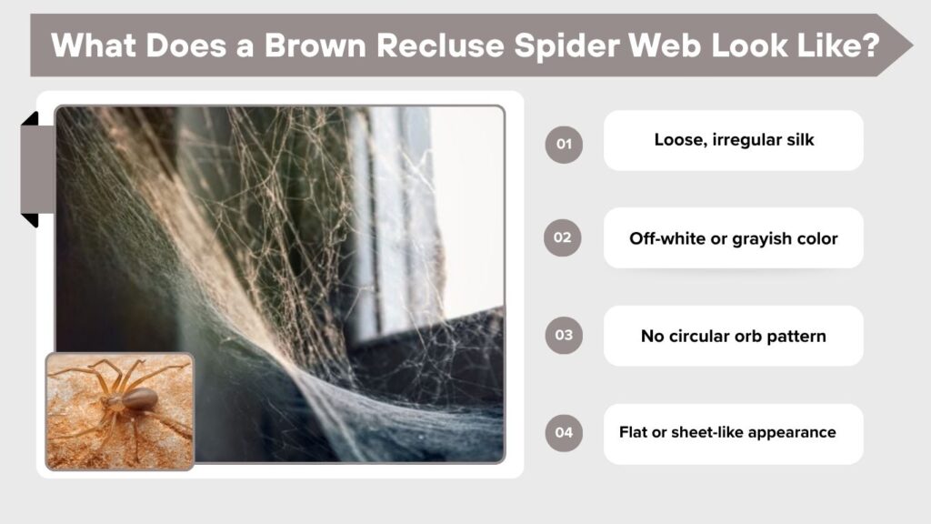 What Does a Brown Recluse Spider Web Look Like?