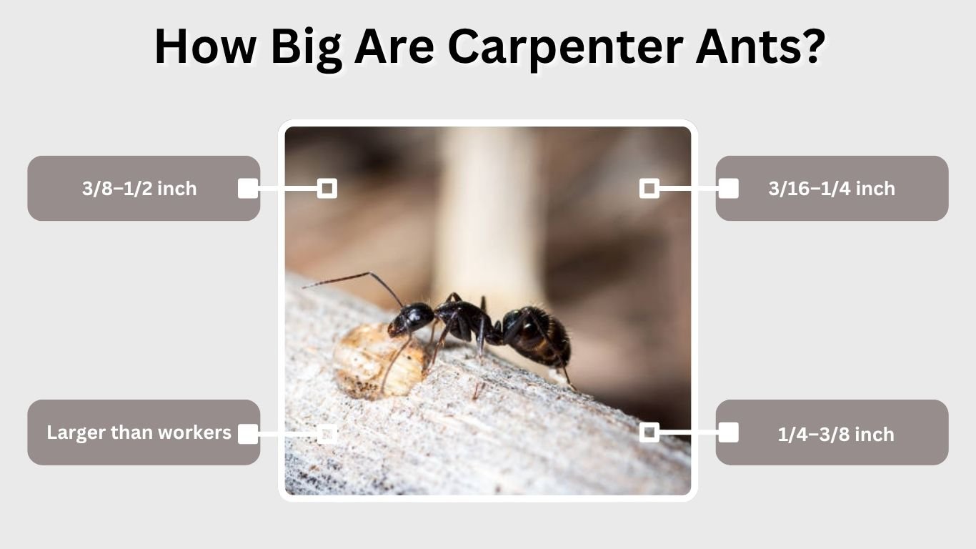 How Big Are Carpenter Ants? Size Chart and Facts