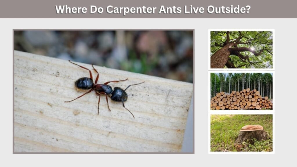 Where Do Carpenter Ants Live Outside?