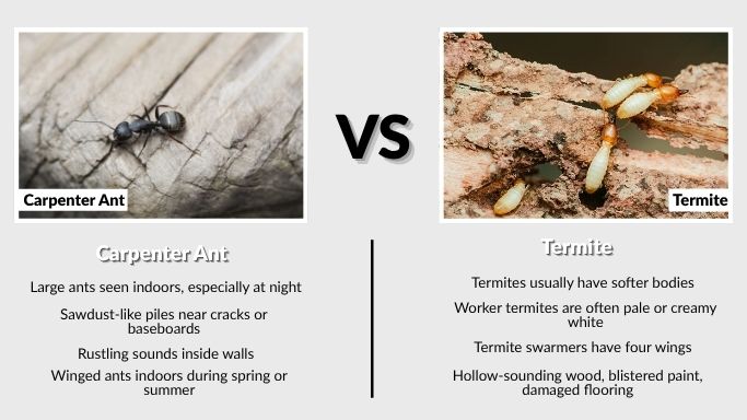 Identification: Carpenter Ant vs Termite