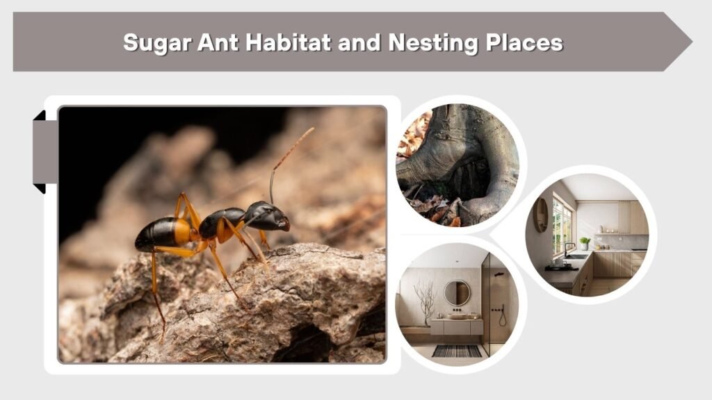 Sugar Ant Habitat and Nesting Places