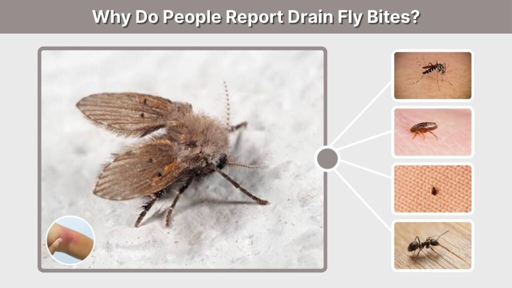 Why Do People Report Drain Fly Bites?