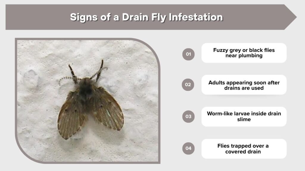 Signs of a Drain Fly Infestation