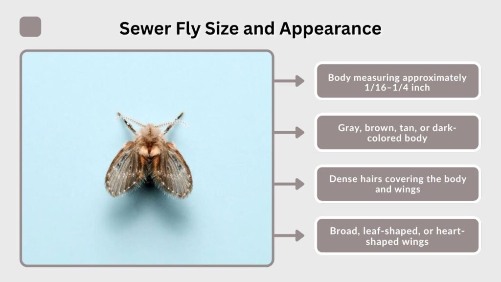 Sewer Fly Size and Appearance