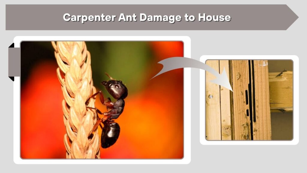 Carpenter Ant Damage to House