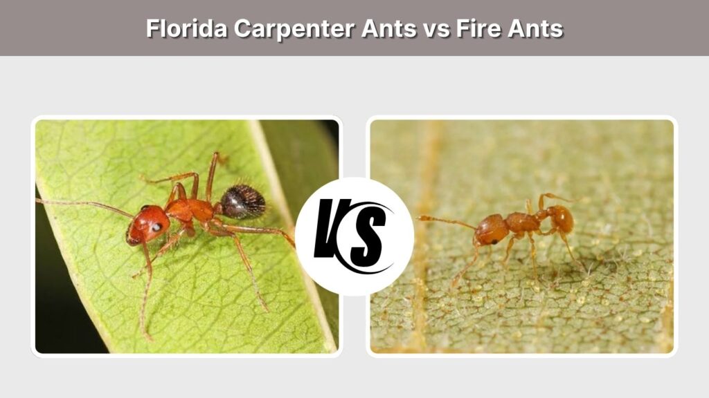 Florida Carpenter Ants vs Fire Ants