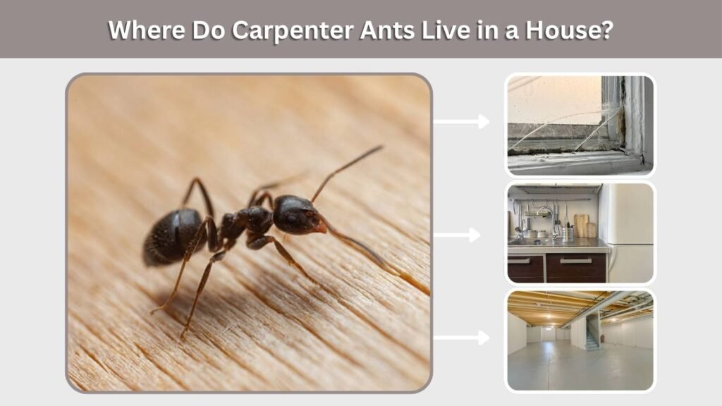 Where Do Carpenter Ants Live in a House?