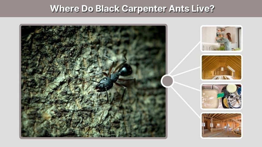 Where Do Black Carpenter Ants Live?