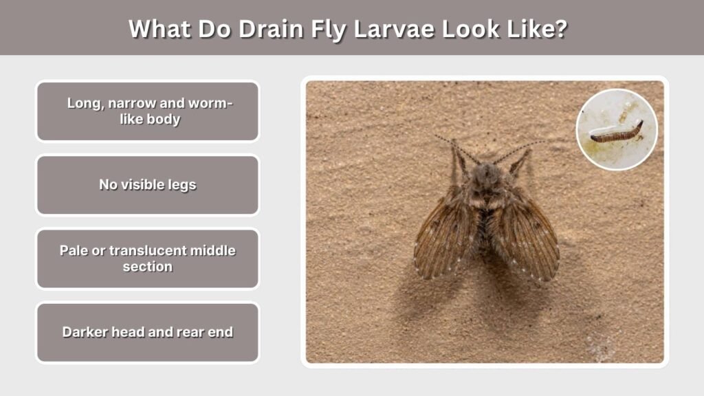 What Do Drain Fly Larvae Look Like?