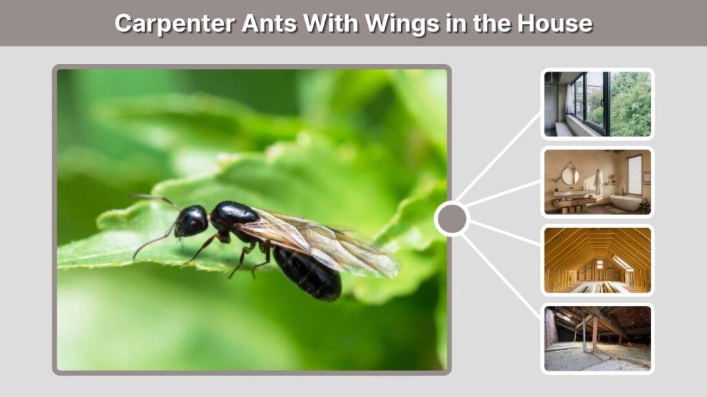 Carpenter Ants With Wings in the House