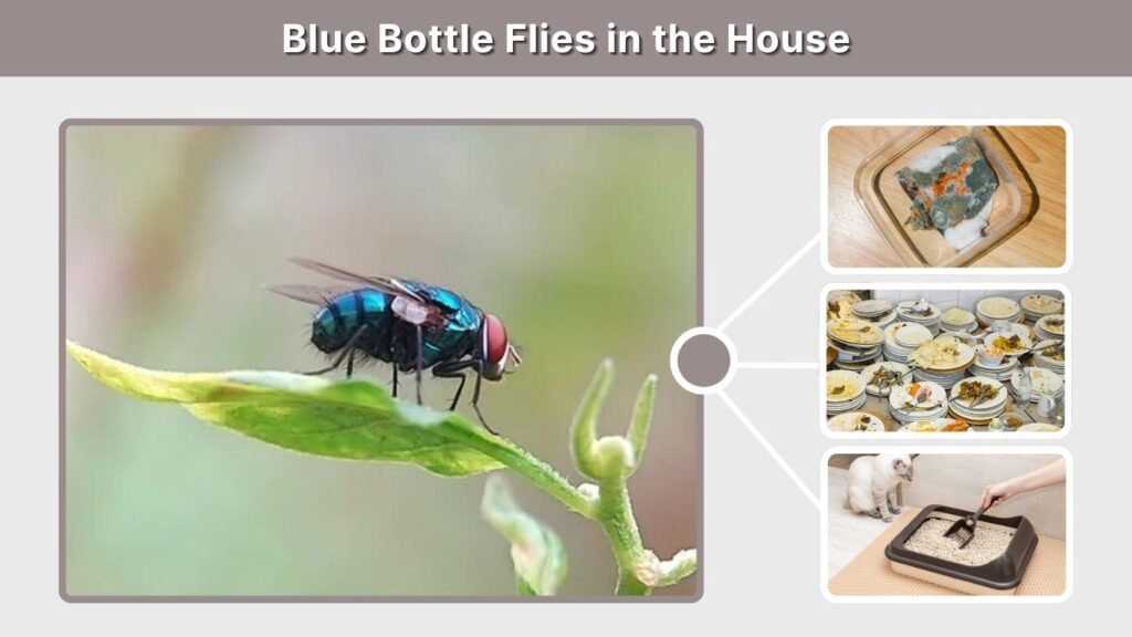 Blue Bottle Flies in the House