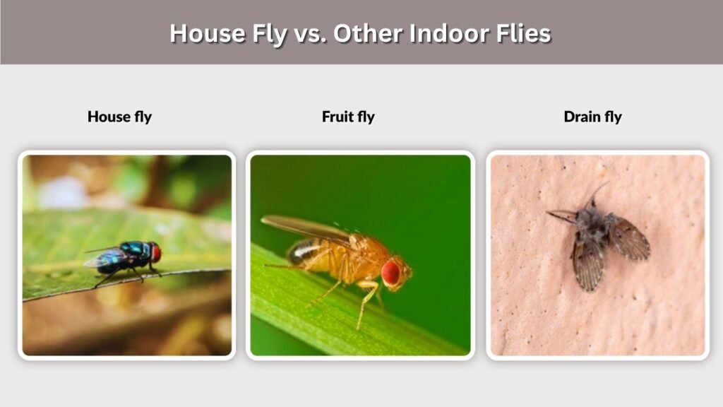 House Fly vs. Other Indoor Flies