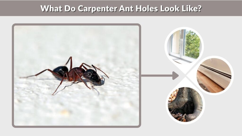 What Do Carpenter Ant Holes Look Like?