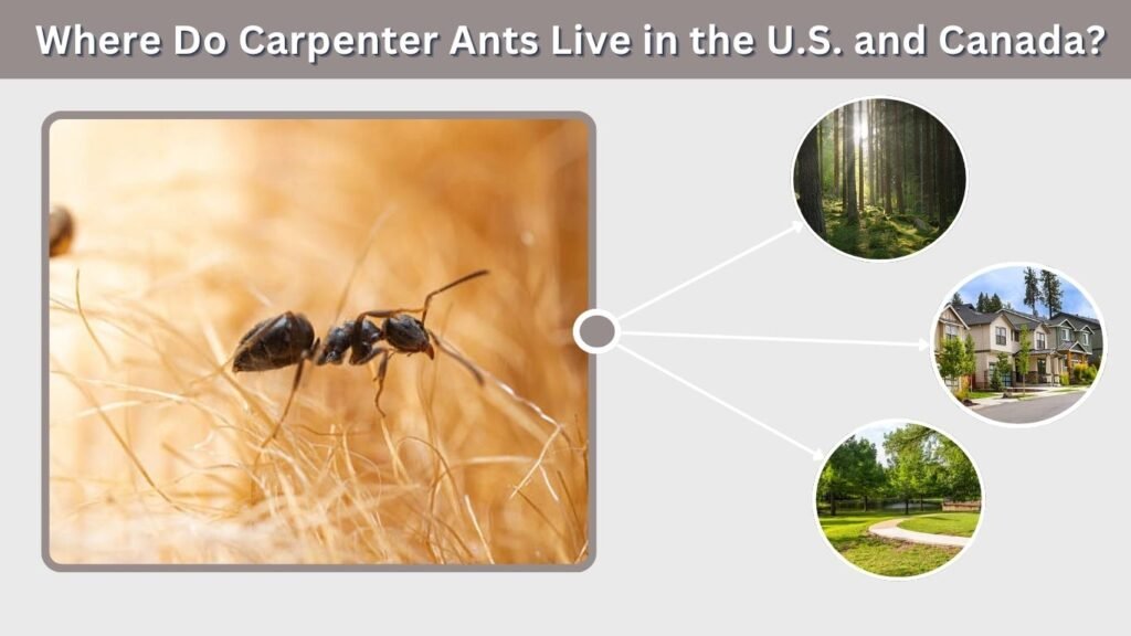 Where Do Carpenter Ants Live in the U.S. and Canada?