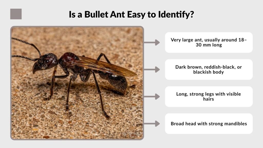 Is a Bullet Ant Easy to Identify?