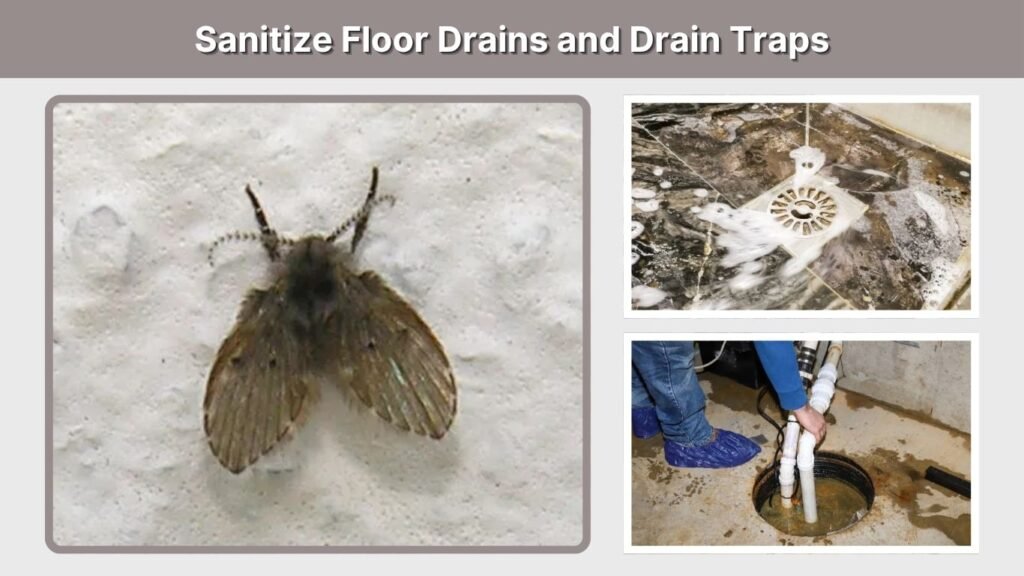 Sanitize Floor Drains and Drain Traps