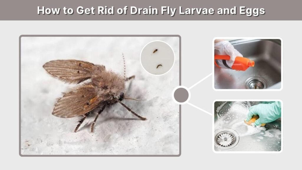 How to Get Rid of Drain Fly Larvae and Eggs