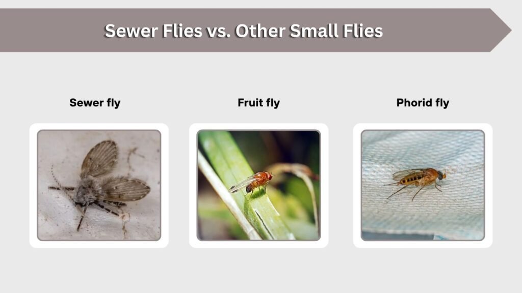 Sewer Flies vs. Other Small Flies