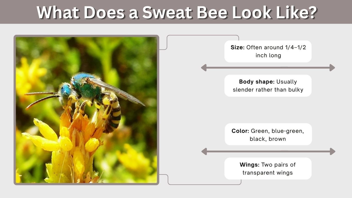 What Does a Sweat Bee Look Like? Identification & Sting Guide