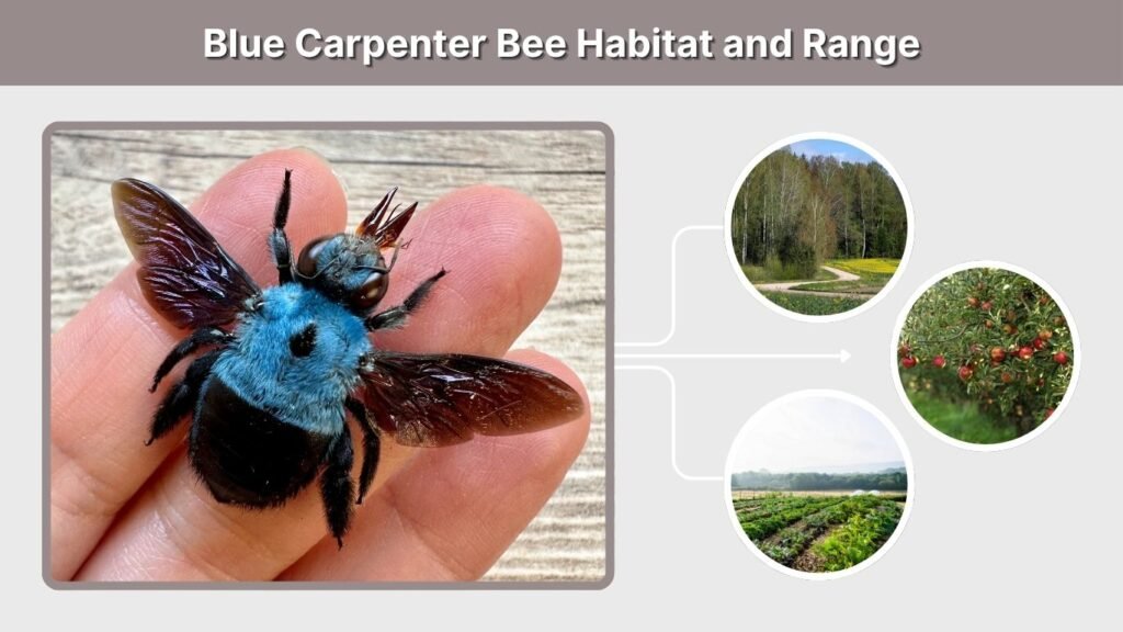 Blue Carpenter Bee Habitat and Range