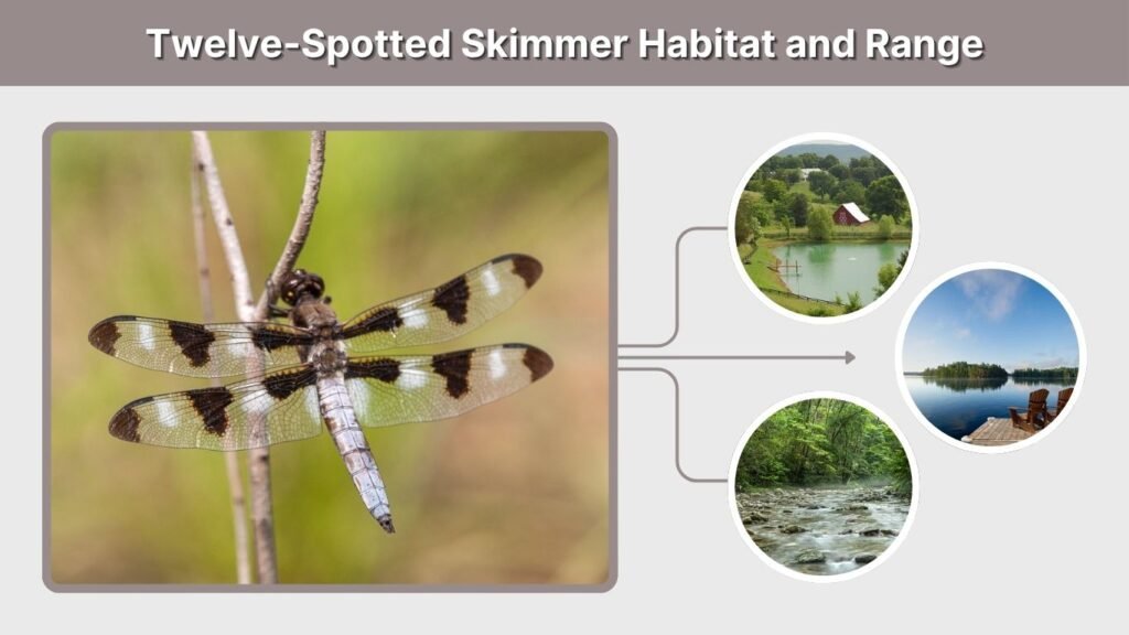 Twelve-Spotted Skimmer Habitat and Range