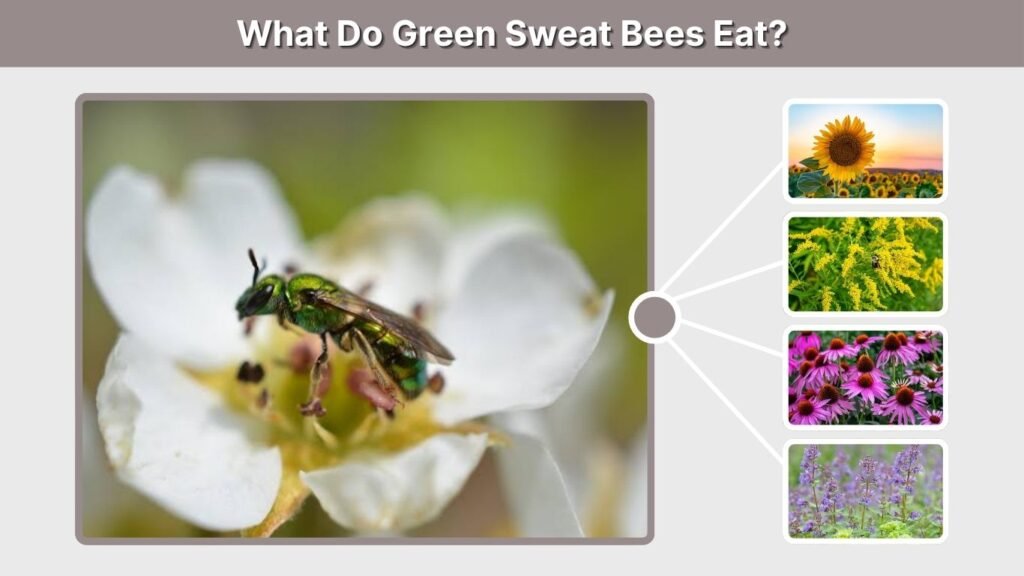 What Do Green Sweat Bees Eat?