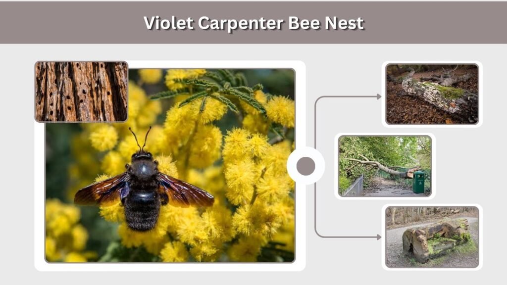 Violet Carpenter Bee Nest