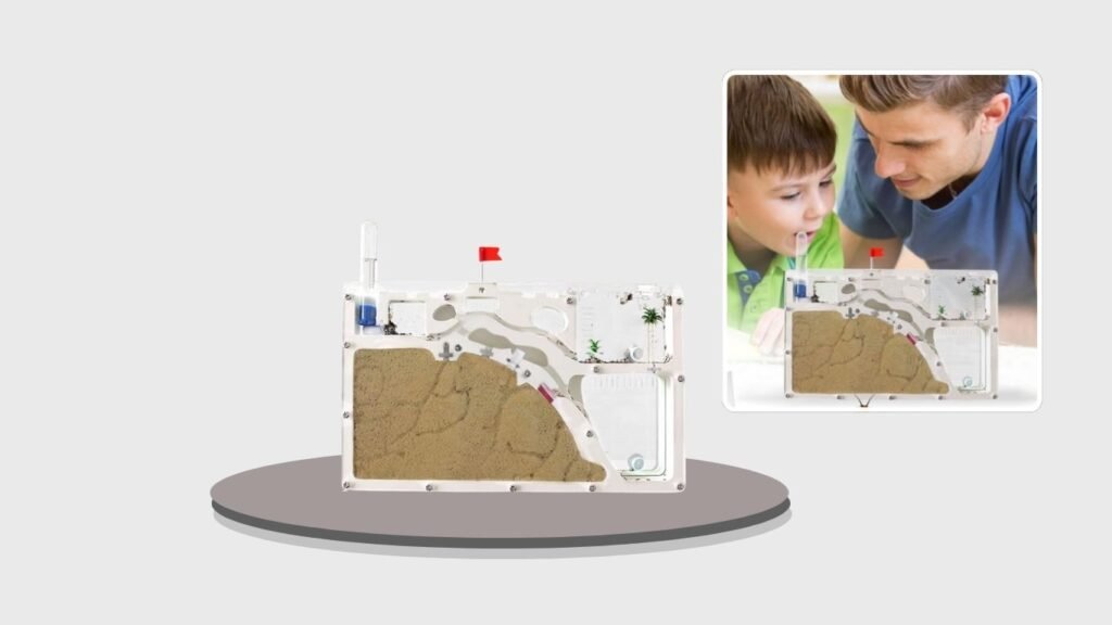 ELNMLHT Ant Farm Castle with Yellow Sand