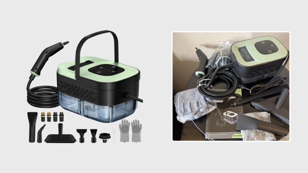Portable Adjustable Steam Cleaner with Accessories