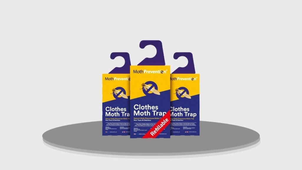 Powerful Refillable Odor-Free Clothes Moth Traps