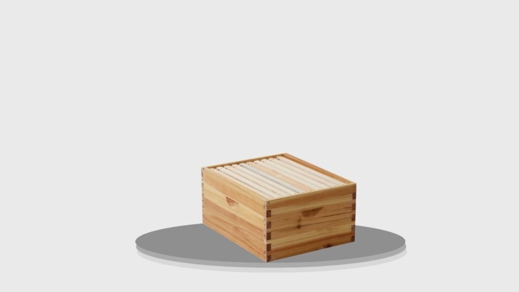 10-Frame Langstroth Beeswax Beehive with Foundations