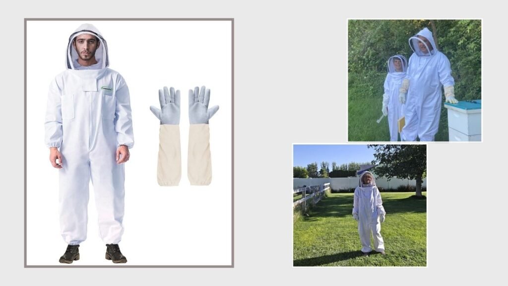 LONGADS Professional Bee Suit with Gloves and Veil