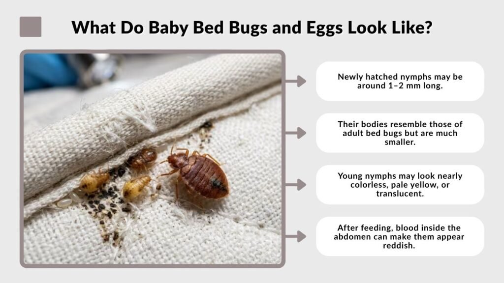What Do Baby Bed Bugs and Eggs Look Like?