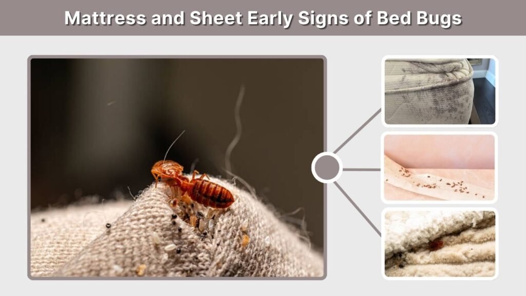 Mattress and Sheet Early Signs of Bed Bugs