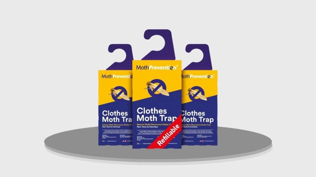 Powerful Refillable Clothes Moth Pheromone Traps