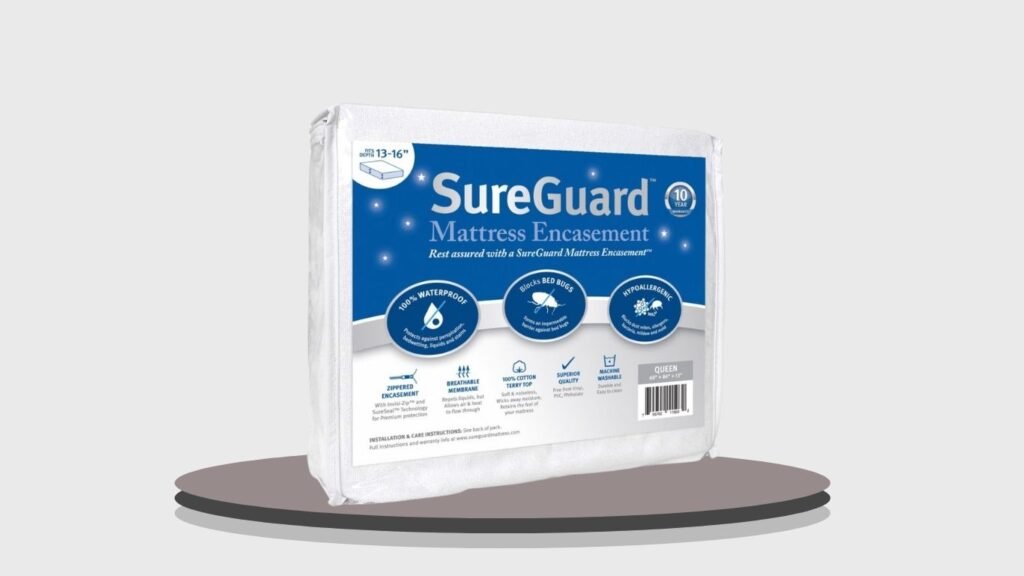 SureGuard Mattress Encasement – Waterproof Bed Bug Protector