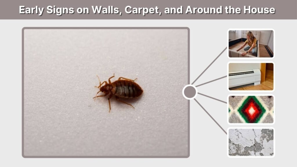 Early Signs on Walls, Carpet, and Around the House