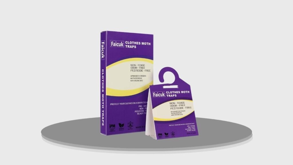 Faicuk 12-Pack Clothes Moth Pheromone Traps