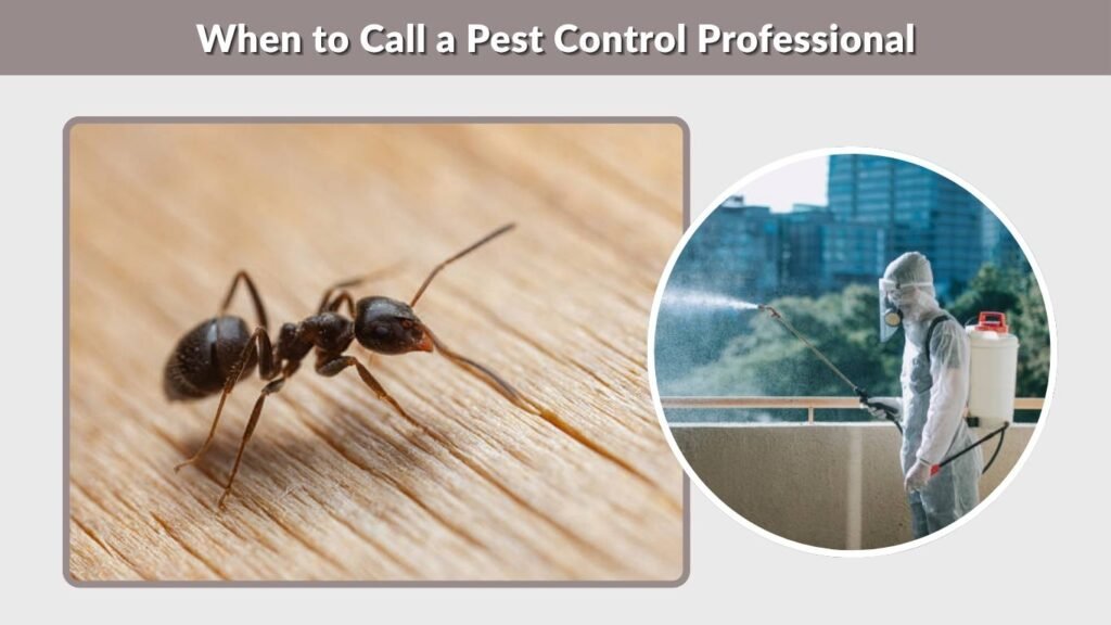 When to Call a Pest Control Professional
