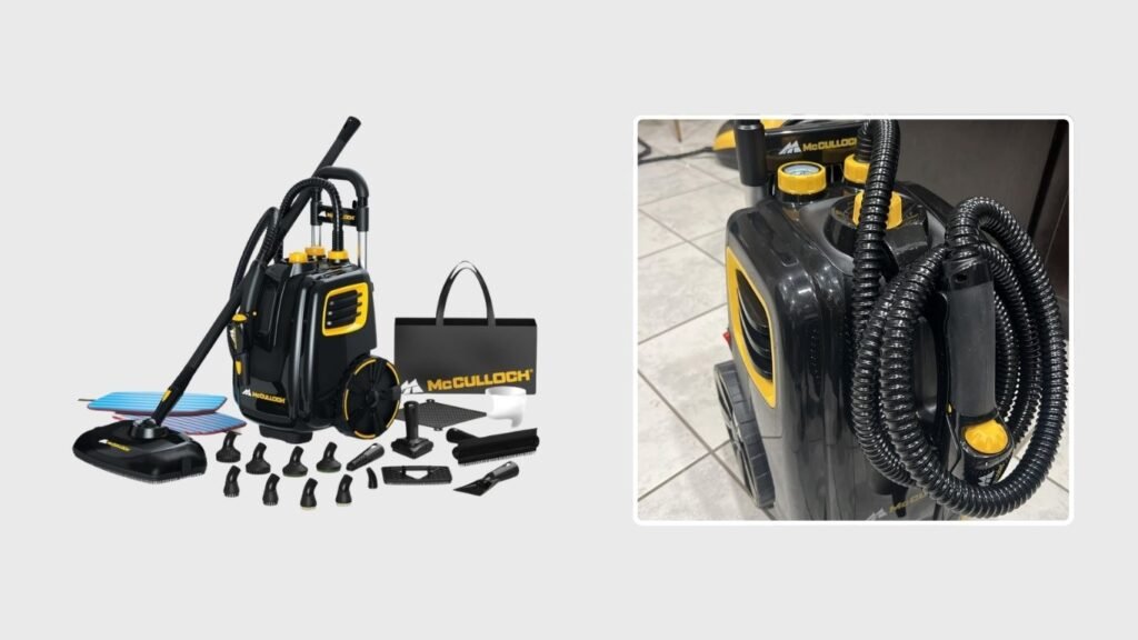 McCulloch MC1385 Deluxe Canister Steam Cleaner