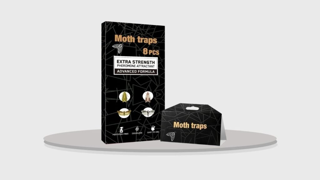 Upgraded Sticky Clothes & Pantry Moth Pheromone Traps